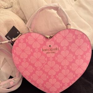 Kate Spade Pink Floral Heart Bag